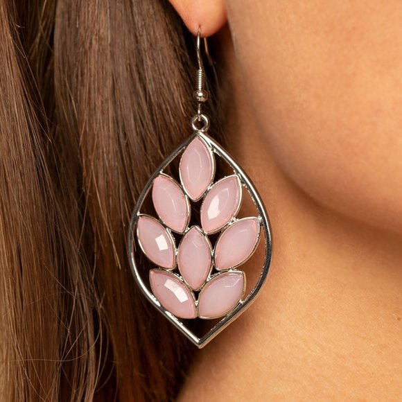 paparazzi Jewelry - Glacial Glades - Pink Earrings